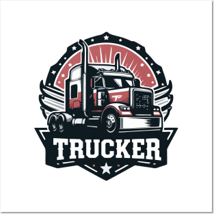 trucker Posters and Art